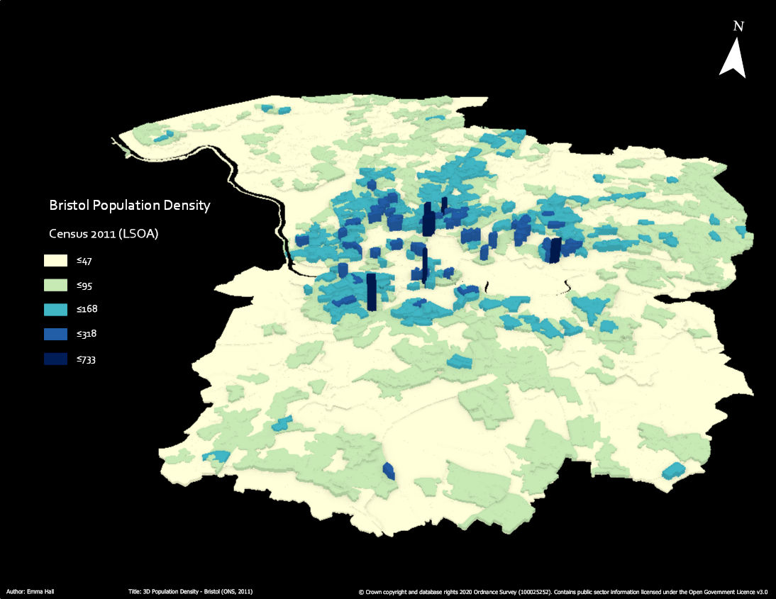 Bristol Population Density